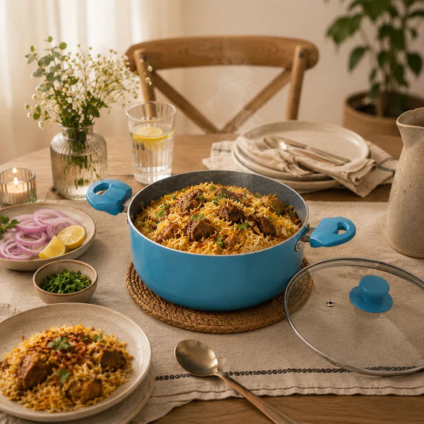 Pathra Non-Stick Briyani Pan with Glass Lid 4300ml