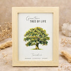 Tourmaline Tree of Life Wall Frame