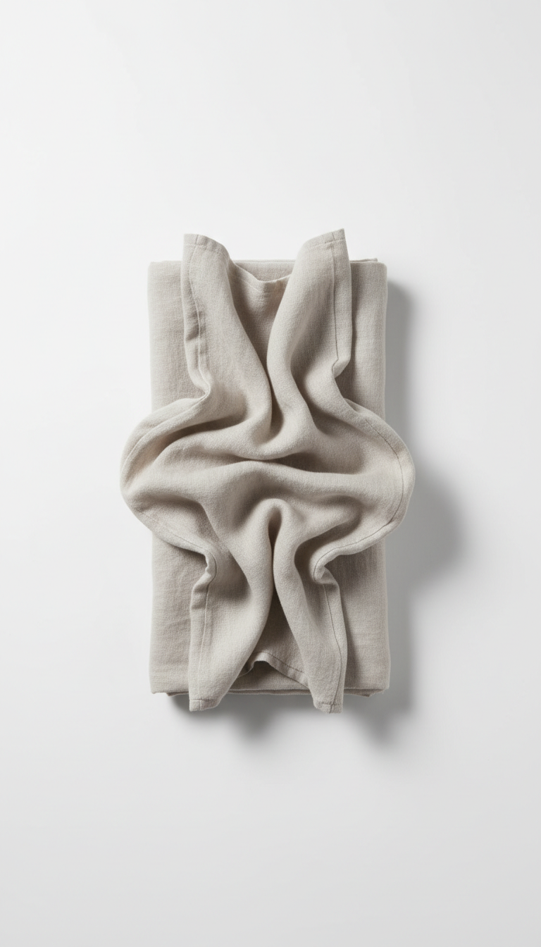 Linen Throw Blanket In Natural Oat